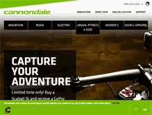 Tablet Screenshot of cannondale.com